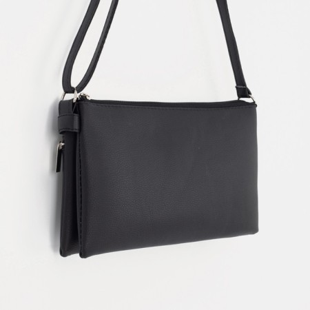 Bag Cross-Bodi with a zipper, black color-2