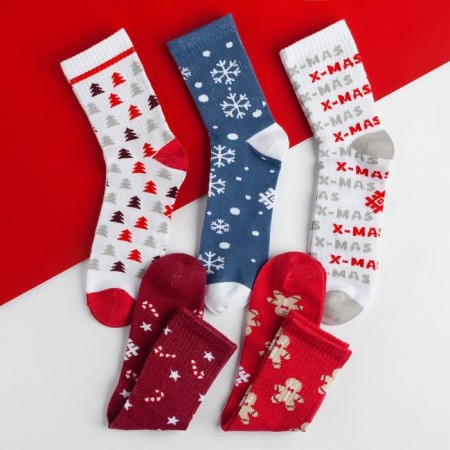 Набор женских носков "X-MAS" р. 36-40 (23-25 см), 5 пар-1