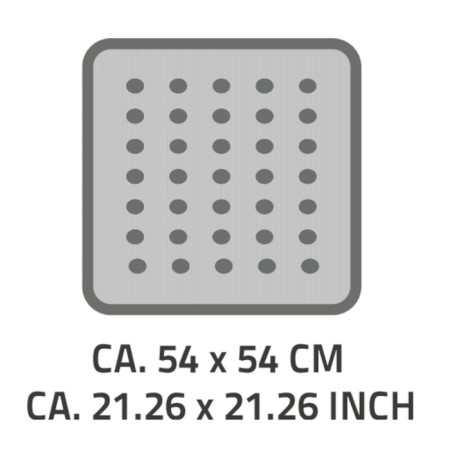 Anti -slip Playa mat, white color 54x54 cm-1