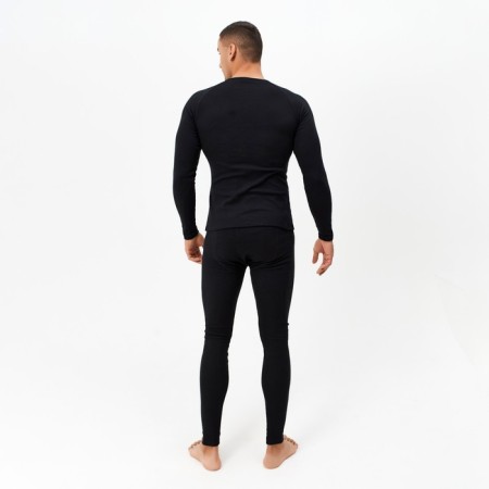 Thermo set of men's (jumper, trousers) Black color, river 58-8