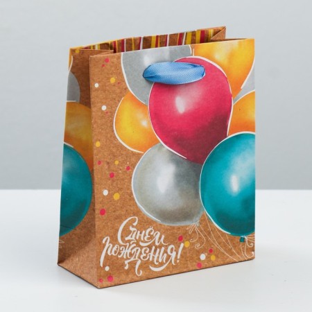 Package Gift Crafts Vertical, packaging, “Funny holiday”, S 12 x 15 x 5.5 cm-4