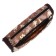 School Penal on the zipper Calligrata "Millitari", 2 departments, brown