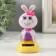 Plastic pendulum from the solar battery "Bunny with a bow and Easter egg" 5.3x6.1x10.5 cm 991069