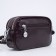 Cross-Bodi bag with zipper, burgundy color