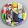 Disposable paper plate "anime", 18 cm