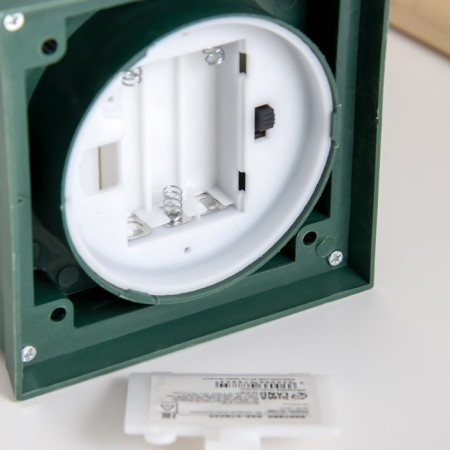Nightlight "light" LED 3W 4000k 3x AAA Green 10.5x10.5x24cm Risalux-3