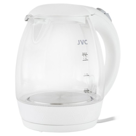 Electric kettle JVC JK-KE1514, glass, 2200 watts, 1.7 l, white-1