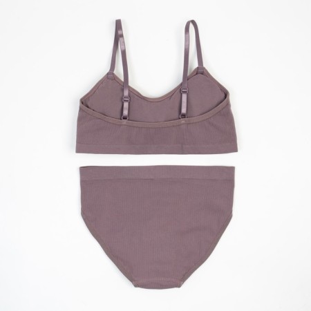 Female set (top, panties), dark purple color, rr 42-44-5