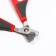 Cooperus scissors curved, hole 7 mm, burgundy with gray