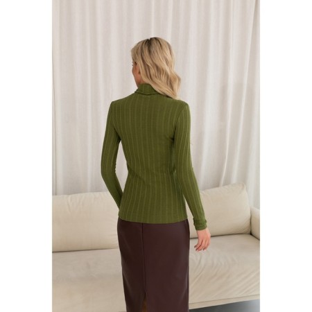 Women's turtleneck Eliseeva Olesya, size 48, green color-1