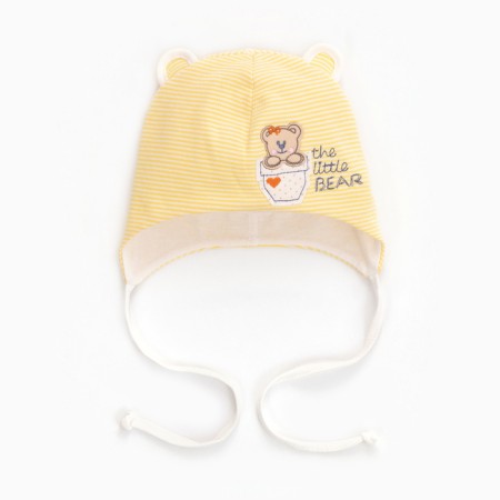 Children's hat, yellow color, size 40-42