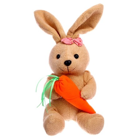 Soft toy "Rabbit with carrots", 20 cm, species mix