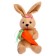 Soft toy "Rabbit with carrots", 20 cm, species mix