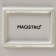 Porcelain dessert plate Magistro "Tandy", 20 × 16 cm, white color