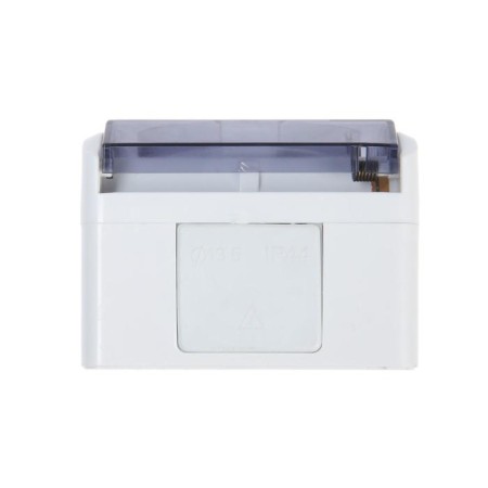 Single socket, 16a, invoice, with salary, IP44, street, white-3