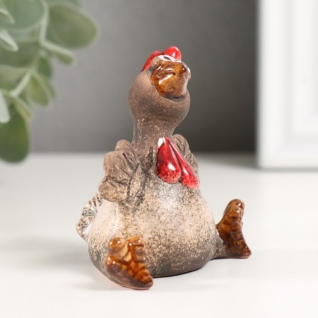 Souvenir Ceramics "Cockerel sits" 4x6.4x6.8 cm-1