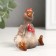 Souvenir Ceramics "Cockerel sits" 4x6.4x6.8 cm