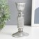 Polystone candlestick for 1 candle "Retro. Column" silver 13.5x6.5x6.5 cm