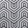 Terry Ethel "Ornament" white on black, 70x130 cm, 100% cotton, 420 g/m2