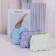 Women's wallet with lightning, blue color