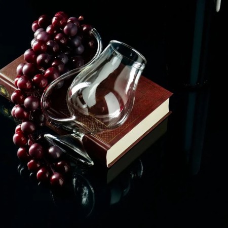 Glass of glass with a magistro panther wine pipe, 300 ml-4