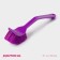 Brush for dishes with a curved handle of a share, 3 × 4 × 20 cm, color mix