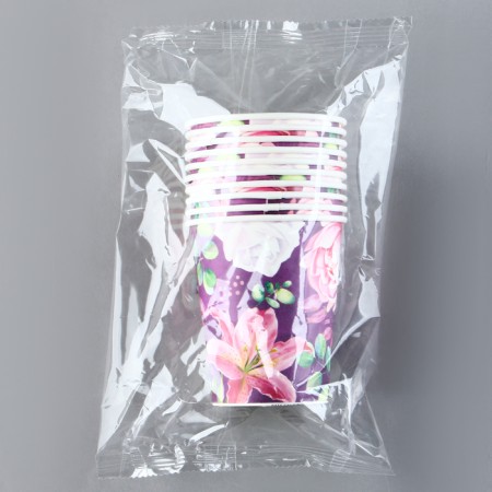 Single -paper glass "flowers", 250 ml-3
