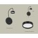 Wall lamp with Ambrella Light, XB9596150, GX53 LED 12 W switch, black sand, black
