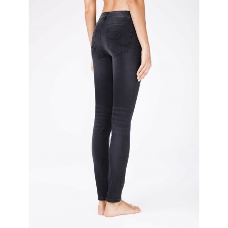 Women's jeans modeling CONTE ELEGANT, size XS, black color-1