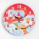Wall clock, series: bathhouse, "bath consoles", discrete move, d-23.5 cm