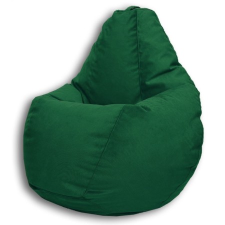 The hand-bag “pear” is positive karate, size l, diameter 80 cm, height 100 cm, velor, green color-1