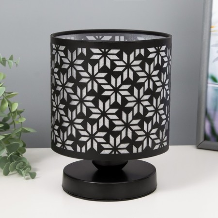 Lamp with the Oleander switch 1he27 40W black 14.5x14.5x19.5 cm Risalux