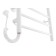 Electric towel Domoterm 109-6, 400x800 mm, left, white matte