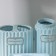 A set of accessories for the Classic bathroom, 4 items (350 ml dispenser, soap dish, 2 glasses), blue color