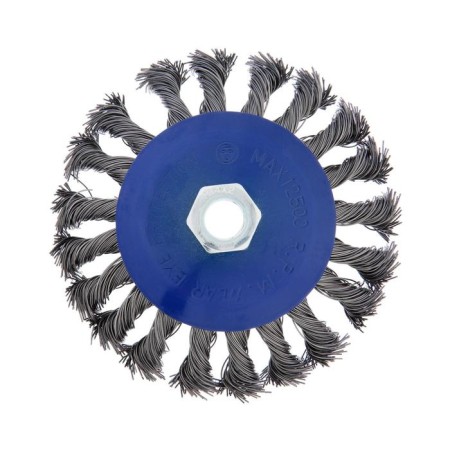 Metal brush for ushm tundra, twisted wire, "plate", M14, 115 mm-4