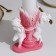 Figure wedding candle "Two Angels", 29.5x15 cm, white-pink, 48 hours, home