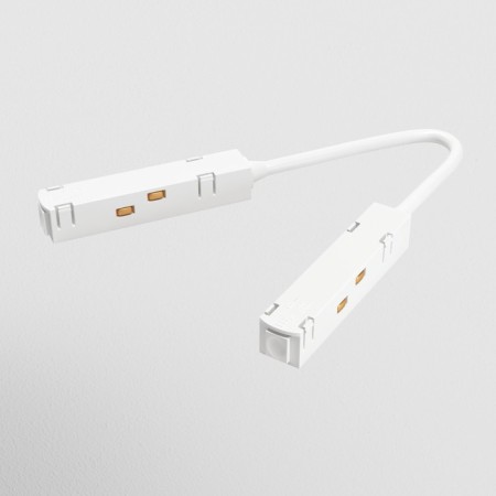 Corner power connector for the track system Technical TRA004CPC-22W, 36.5x1.8x1.8 cm, white color-2