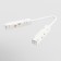 Corner power connector for the track system Technical TRA004CPC-22W, 36.5x1.8x1.8 cm, white color