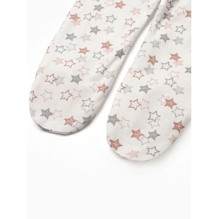 A set for a newborn (hat/blouse/slider) "stars", color Beige, height 56 ​​cm-4
