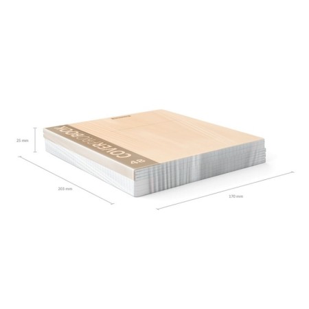 Notebook A5+, 48 sheets in the Erichkrause "Neon" cell, plastic cover texture "Sand", OFSET BOLK, 100%whiteness, Orange-5