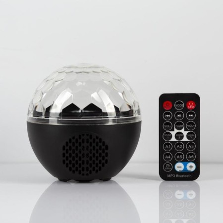 Light device "Sphere" 12 cm, speaker, remote control, glow RGB, 5 V-1