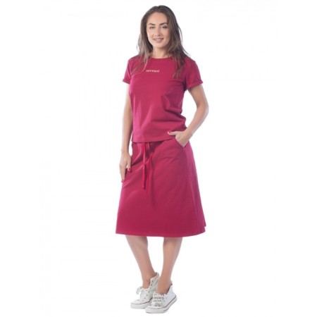 Female suit Relevant, size 46, burgundy color-1