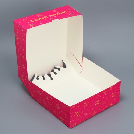 Gift folding box, packaging, “cat”, 25 x 25 x 10 cm-3