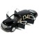 Metal machine "Limousine", 1:24, doors, hood, trunk, black color open