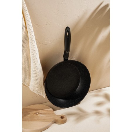 Aluminum pan with high side SL Home, D = 28 cm, h = 7.5 cm, anti -stick coating, induction, black color-6