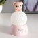 Nightlight "Bear" LED from batteries pink 6x6x10 cm Risalux