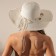 Women's hat minku "sea", size 56-58, white color