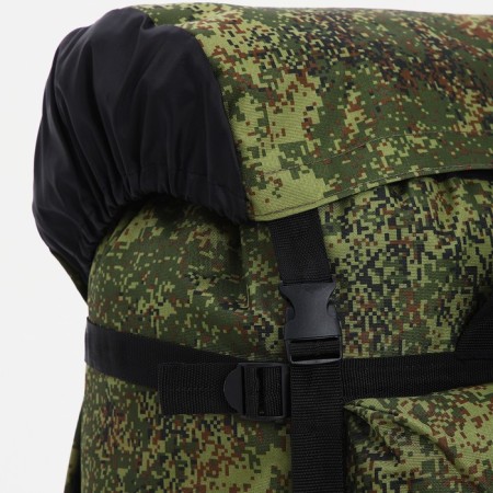 Tourist backpack, Huntsman, 40 l, cord department, 3 outer pockets, green color-7