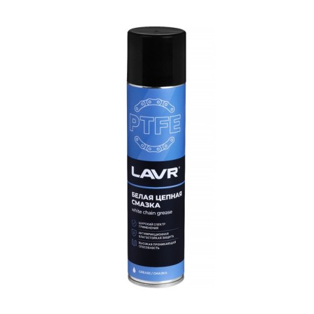 Lavr lubricant is white, with PTFE, 400 ml, Aerosol LN1741-2