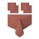 Kitchen kit Brown: tablecloth 140x150 cm, napkins 40x40 cm - 4 pcs